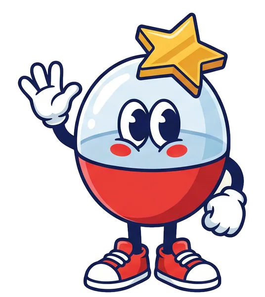 Cappy the capsule mascot waving hello